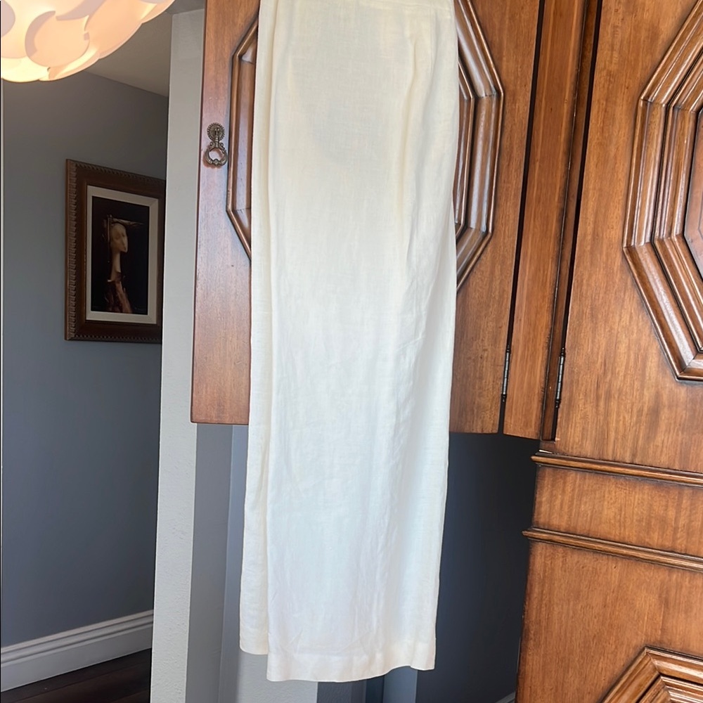 Elegant White Wide Leg Pants